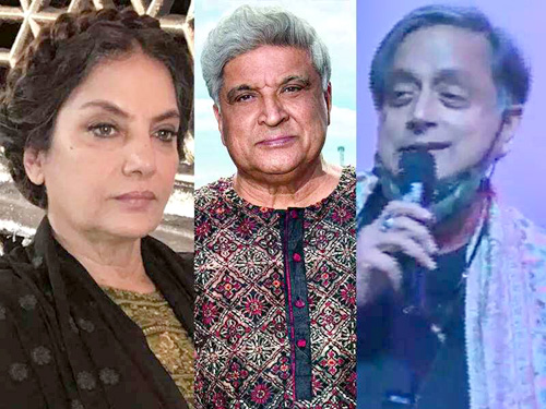 Javed Akhtar,Shashi Tharoor's and Shabana