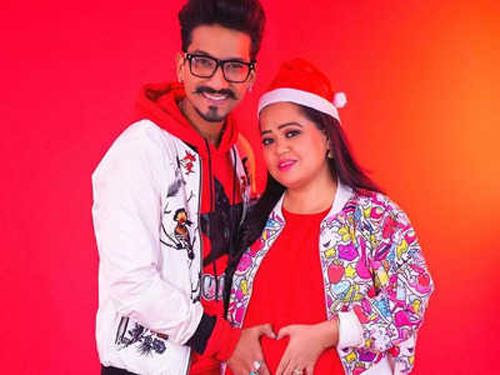 Bharti Singh Flaunts Baby Bump in Red Dress