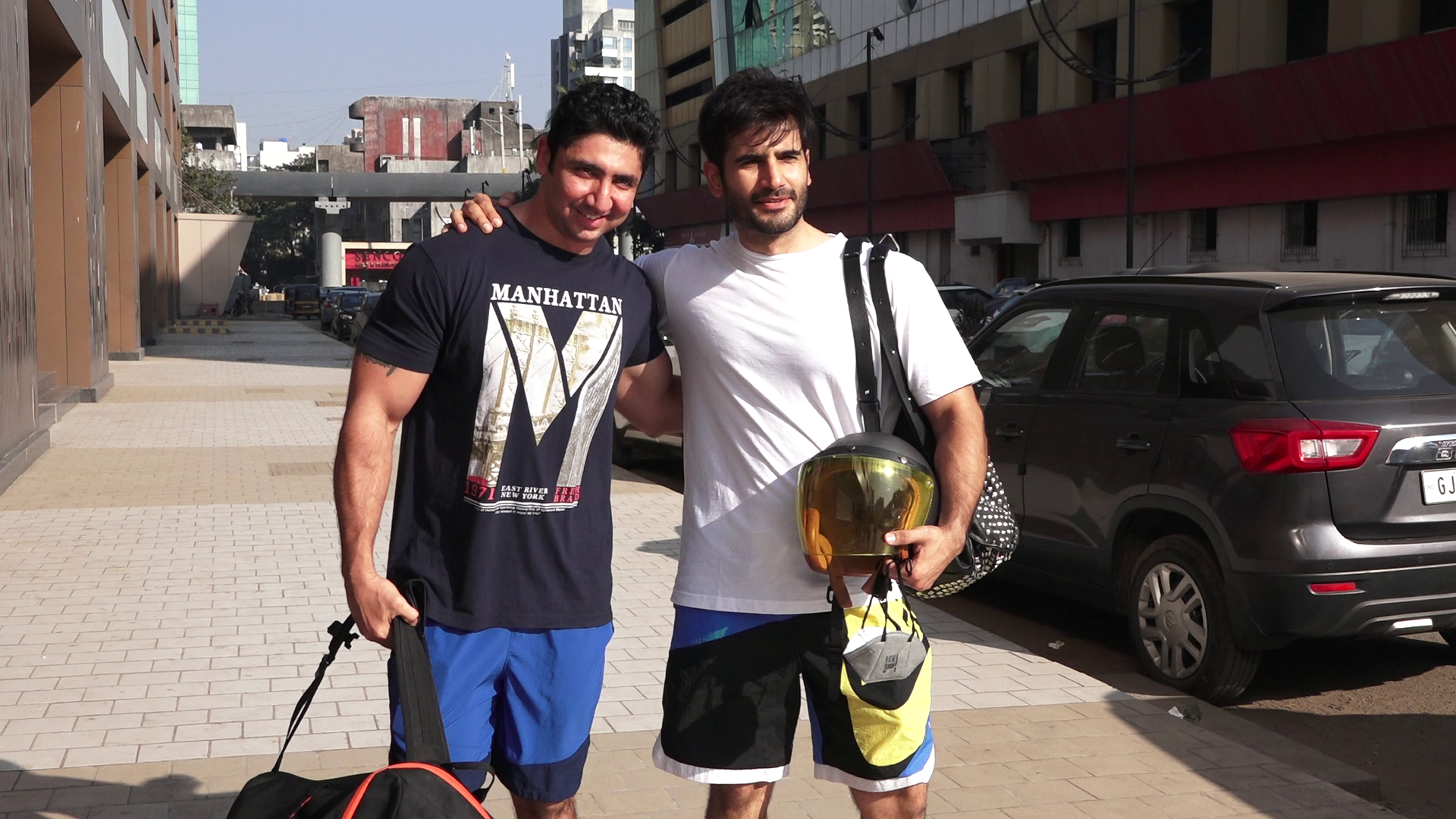 Karan Tacker Spotted At Andheri Gym Post Workout