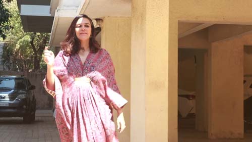 Neha Dhupia Spotted Outside Her Residence