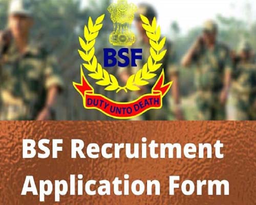 BSF recruitment types of posts Online apply