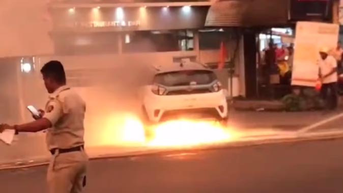 electric Car Fire