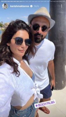 Karishma Tanna spending time with her husband