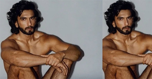nude pictures of Ranveer Singh