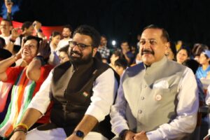 Union Minister Dr Jitendra Singh And MP Kartik Sharma at Closing Ceremony of The Great India Run