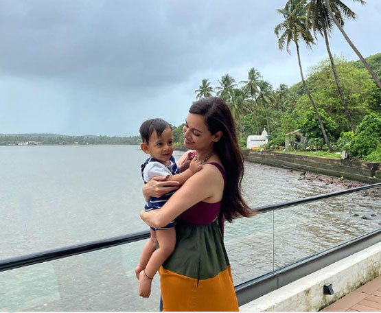 Dia Mirza shared a beautiful Picture with baby Avyan from Goa